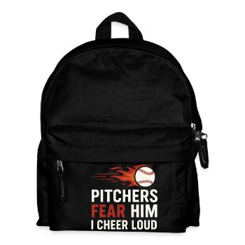 Boy Mom Baseball Proter Sohn Homerun Travel Team - Kinder Rucksack - Schwarz - Vorne
