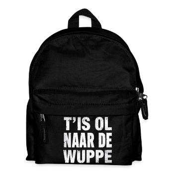 Westflämischer Dialekt Hemd. T'is ol zur Wuppe - Kinder Rucksack - Schwarz - Vorne