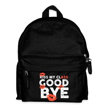 Chemises de classe Embrasse ma classe au revoir lèvres - Sac à dos Enfant - noir - Devant
