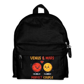 Venus & Mars Perfect Couple Love Design - Kinder Rucksack - Schwarz - Vorne
