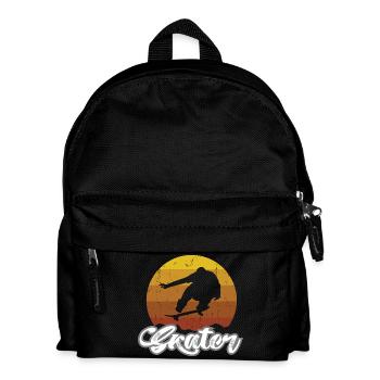 Skater - Kinder Rucksack - Schwarz - Vorne