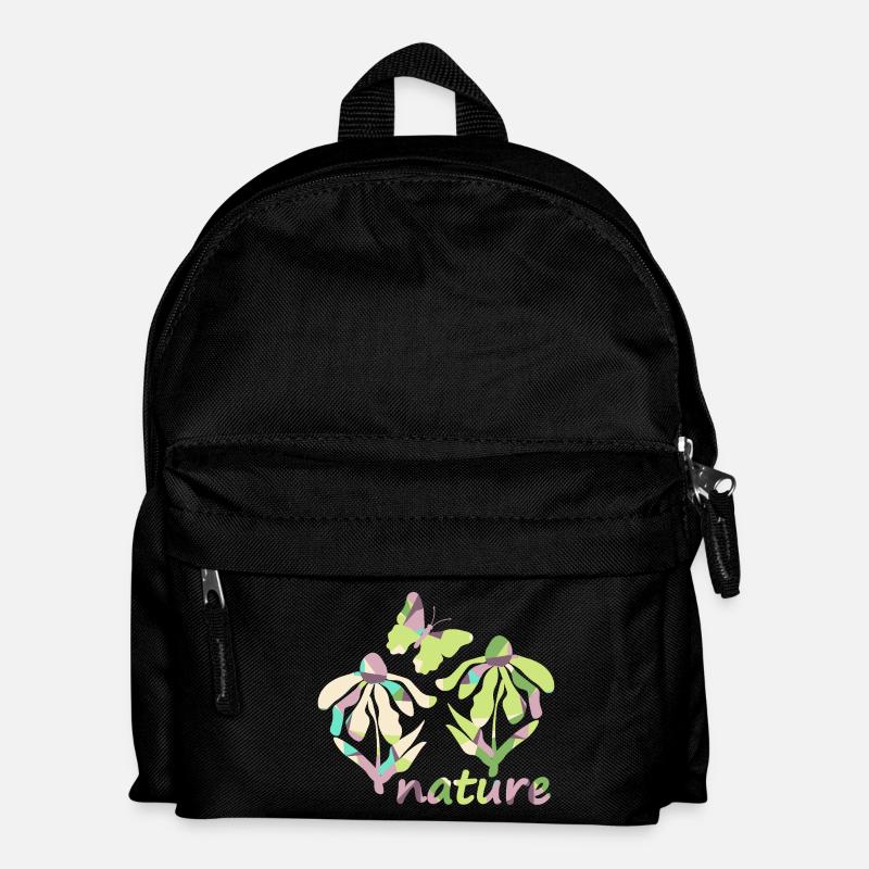 color nature - bloom - Kids' Backpack - black