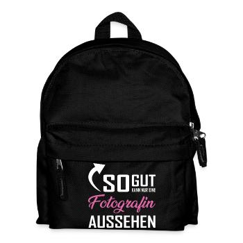 Seul un photographe peut être aussi beau - Sac à dos Enfant - noir - Devant