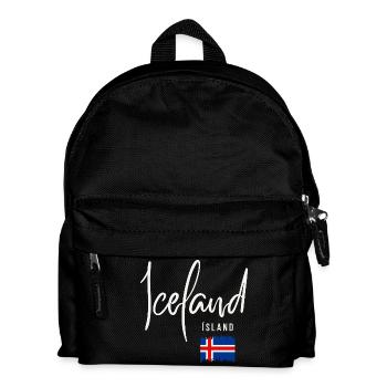Icelandic roots, I love Iceland - Kids' Backpack - black - Front