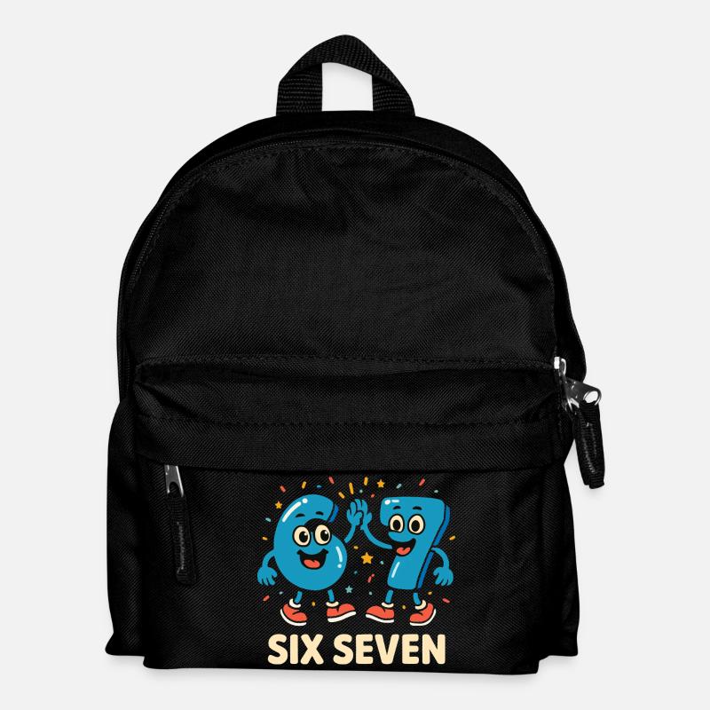 67 Six Seven 6-7 - Kinder Rucksack - Schwarz