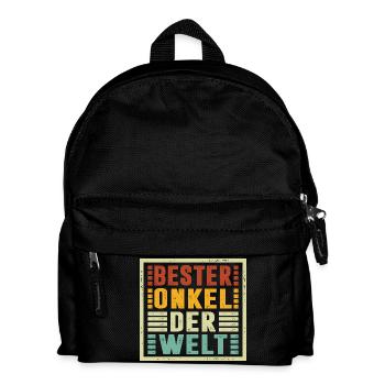 Le meilleur oncle du monde offre Noël - Sac à dos Enfant - noir - Devant