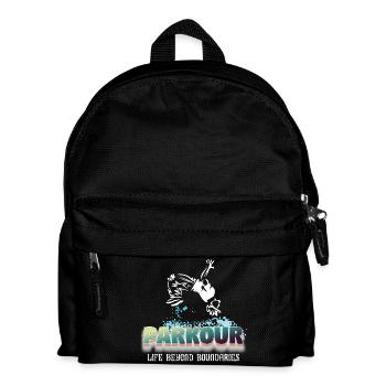 La vie de parkour au-delà des frontières - Sac à dos Enfant - noir - Devant