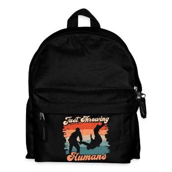 Le judo arts martiaux : juste lancer des humains - Sac à dos Enfant - noir - Devant
