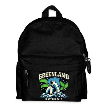 Grönland Steht Nicht Zum Verkauf Hände Weg - Kinder Rucksack - Schwarz - Vorne