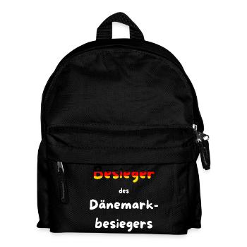 Handball EM 2026 - Besieger des Dänemarkbesiegers - Kinder Rucksack - Schwarz - Vorne