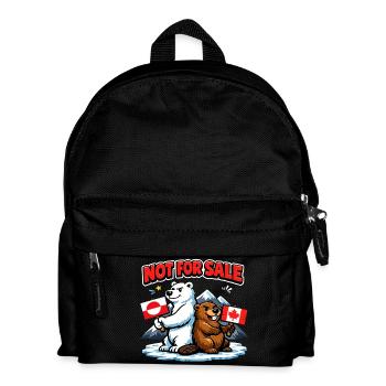 Greenland Not For Sale Funny Political - Kids' Backpack - black - Front