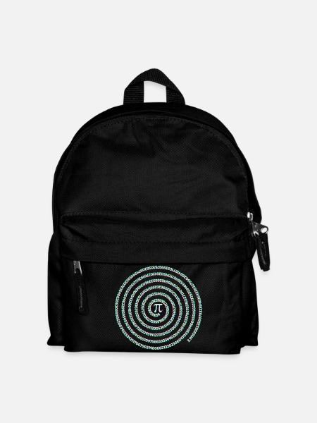 Symbole Pi Spiral Arc-en-ciel Chiffres de jour Pi - Sac à dos Enfant - noir
