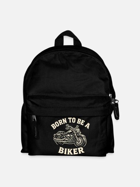 Moto née pour être un bébé motard - Sac à dos Enfant - noir