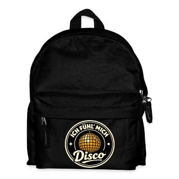 Disco Party Ich Fühl Mich Retro - Kinder Rucksack - Schwarz - Vorne