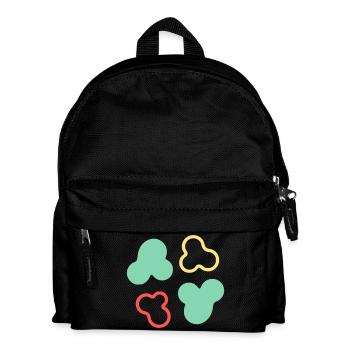 Amöben Zellen Formen Bunt - Kinder Rucksack - Schwarz - Vorne