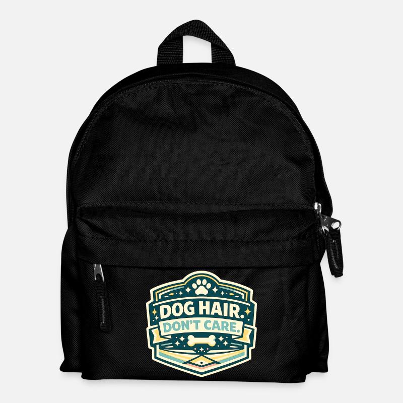 Signe de poils de chien sans importance - Sac à dos Enfant - noir
