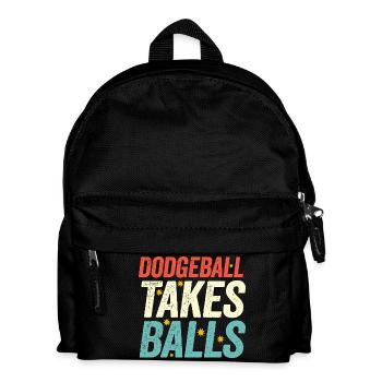 Le ballon au prisonnier prend des balles - Sac à dos Enfant - noir - Devant