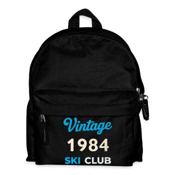 Vintage 1984 – Ski Club Retro Birth Year Gift - Kids' Backpack - black - Front