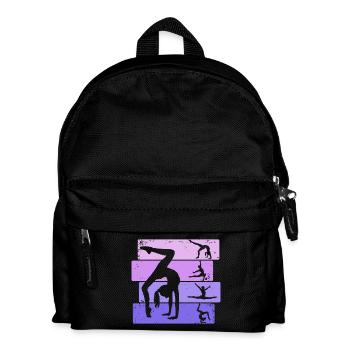 Gymnast Girl Gymnastics Gymnastics Acrobatics - Kids' Backpack - black - Front