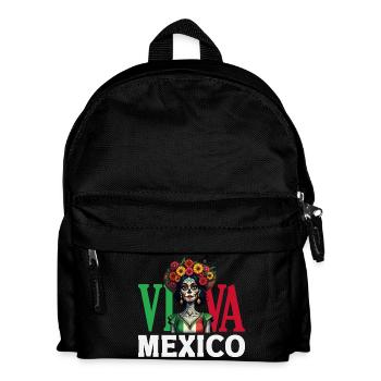 Mexiko Stolz & Heimat Mexikaner Mexico Flagge - Kinder Rucksack - Schwarz - Vorne