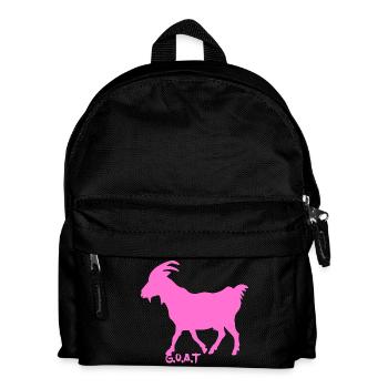 Ziege pink G.O.A.T. - Kinder Rucksack - Schwarz - Vorne