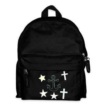 Chalk Nautik: Anchor Stars - Kids' Backpack - black - Front