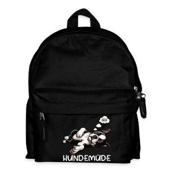 Hundemüde Boston Terrier Boston terrier besitzer  - Kinder Rucksack - Schwarz - Vorne