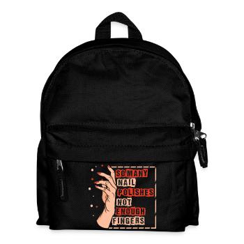 Nail Designer Nail Designer Cosmetics Nail Salon - Kids' Backpack - black - Front