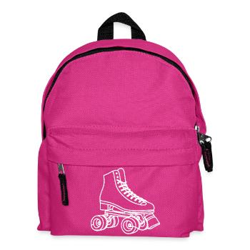 Roller Skates Zeichnung - Kinder Rucksack - Fuchsia - Vorne