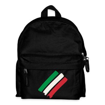 Italien Streifen - Kinder Rucksack - Schwarz - Vorne