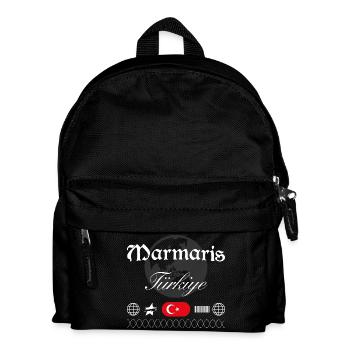 Marmaris Türkei Streetwear Reise Souvenir - Kinder Rucksack - Schwarz - Vorne