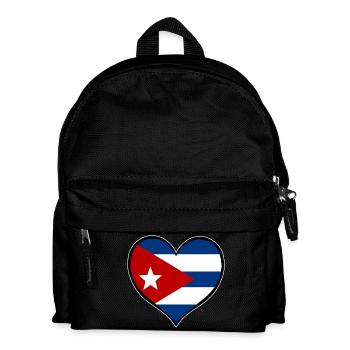 Cuba's Heart Flag - Kids' Backpack - black - Front