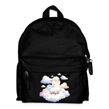 Wolkenlamm im Traumlicht - Kinder Rucksack - Schwarz - Vorne