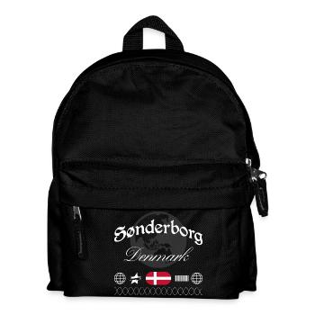 Sonderburg Dänemark Streetwear Reise Souvenir - Kinder Rucksack - Schwarz - Vorne
