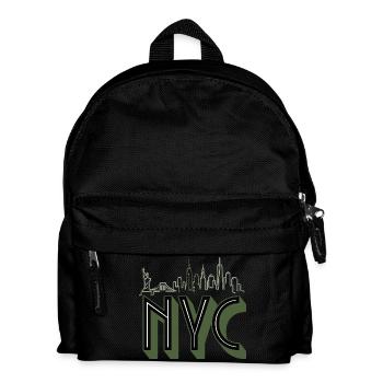Silhouette de la Skyline de New York - Sac à dos Enfant - noir - Devant