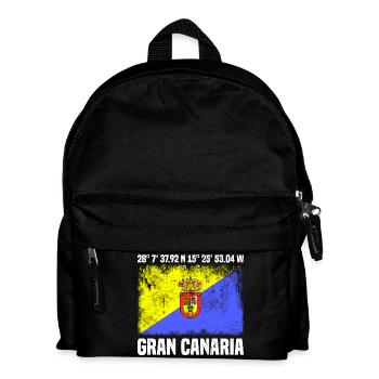 Inseltrip Gran Canaria - Kinder Rucksack - Schwarz - Vorne