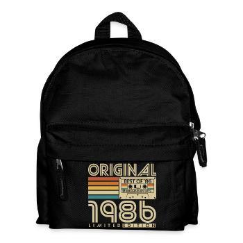 Original 1986 Vintage Vintage Anniversaire Rétro - Sac à dos Enfant - noir - Devant