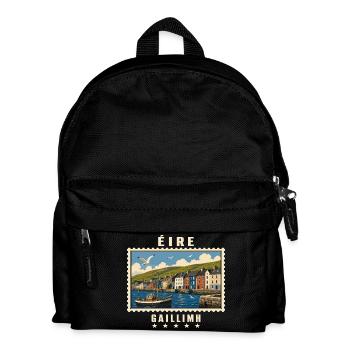 Irland Galway Vintage Reisemarke - Kinder Rucksack - Schwarz - Vorne