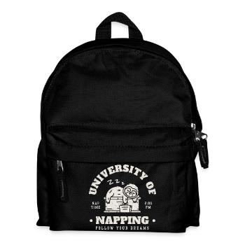 Universität des Nickerchens - Kinder Rucksack - Schwarz - Vorne