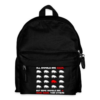 All animals are equal 2 - Kids' Backpack - black - Front