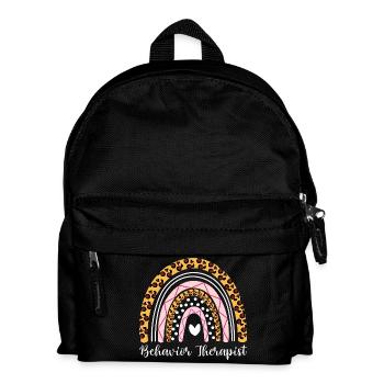 Behavioral Therapist Boho Rainbow Behavior Tech - Kids' Backpack - black - Front