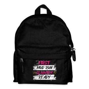 First mud run Schlammlauf Muddy Race - Kids' Backpack - black - Front