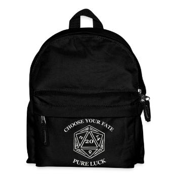 Choose Your Fate – Pure Luck - Kids' Backpack - black - Front