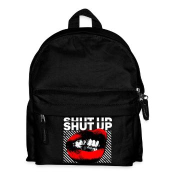 SHUT UP - Kinder Rucksack - Schwarz - Vorne