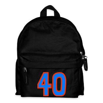 40. 40 ANS. 40e ANNIVERSAIRE. ANNIVERSAIRE 40 ANS. - Sac à dos Enfant - noir - Devant