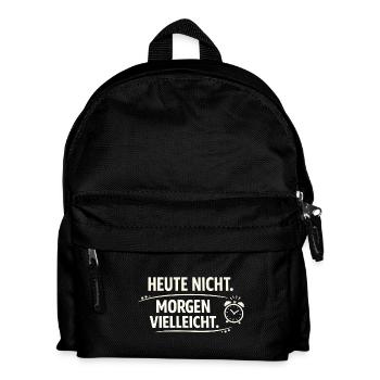 Today not tomorrow maybe - Kids' Backpack - black - Front