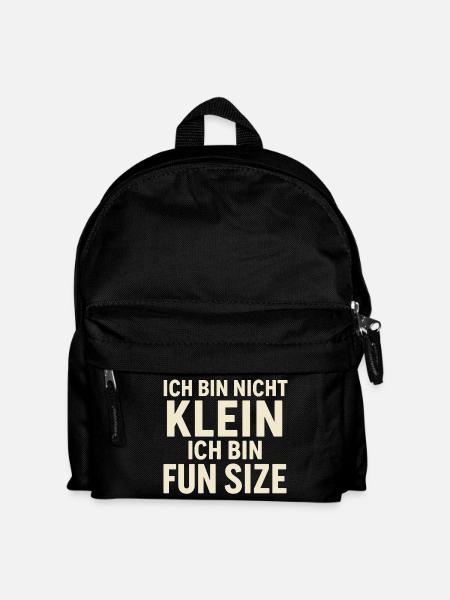 I'm Not Small Fun Size - Kids' Backpack - black