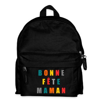 MAMA. MUTTERTAG. SCHÖNEN MUTTERTAG - Kinder Rucksack - Schwarz - Vorne