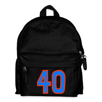 40. 40 ANS. 40e ANNIVERSAIRE. ANNIVERSAIRE 40 ANS. - Sac à dos Enfant - noir - Devant