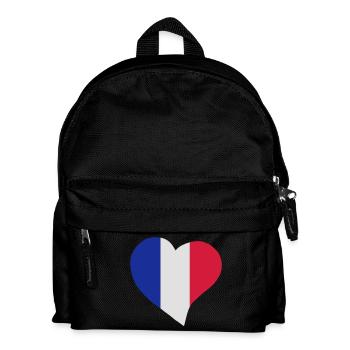 Coeur français - Sac à dos Enfant - noir - Devant